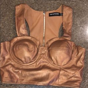 Bronze Bustier top size 4